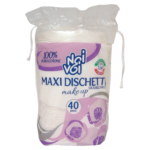 Maxi dischetti make up double face 100% puro cotone 40pz Noi&Voi