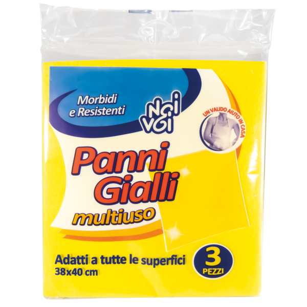 Panni gialli multiuso 3 pezzi Noi&Voi