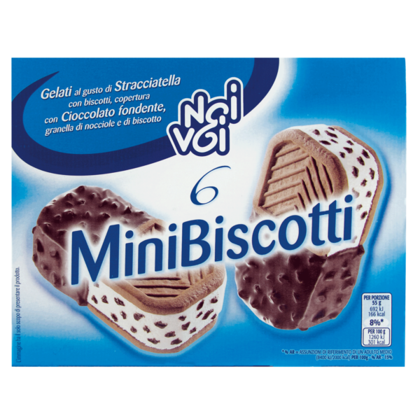 Mini biscotti gusto stracciatella 6 pezzi 330g Noi&Voi
