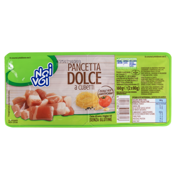 Pancetta dolce a cubetti 80gx2 Noi&Voi