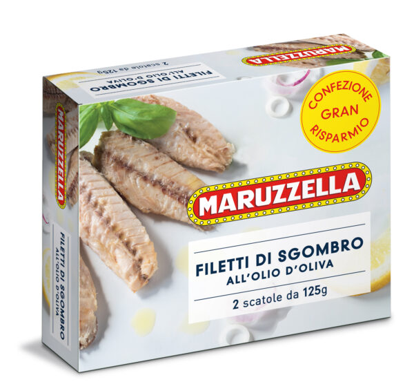 Filetti di Sgombro in olio di oliva 125gx2 Marruzzella